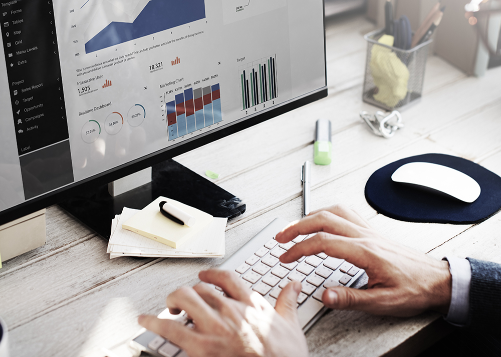 Businessman Working Dashboard Strategy Research Concept